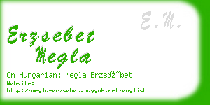 erzsebet megla business card